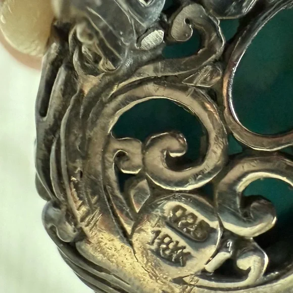 Samuel B. Blue and Silver Ring 18K Sterling - Picture 8 of 8